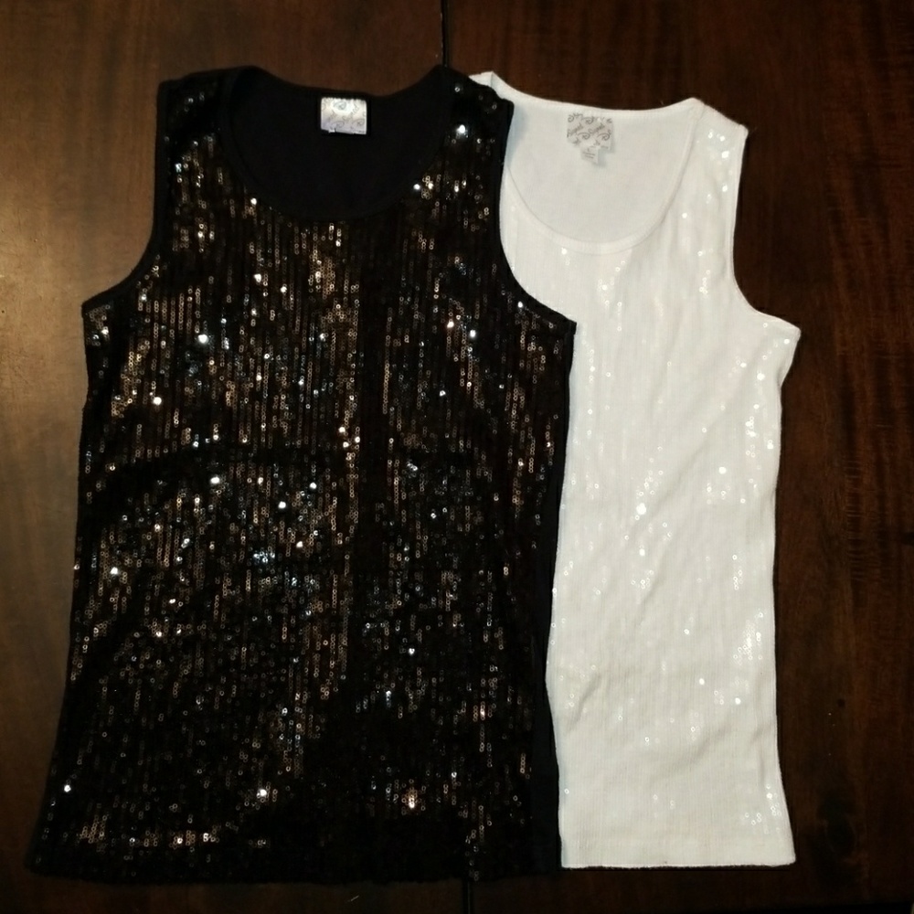 Bundle- Beautiful dressy size XL & L tops
